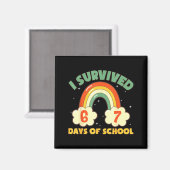 I Survived 67 Days Of School Funny Meme Student Te Magneet (Voorkant / Achterkant)