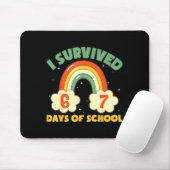 I Survived 67 Days Of School Funny Meme Student Te Muismat (Met muis)