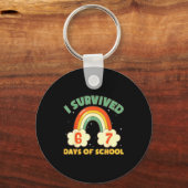 I Survived 67 Days Of School Funny Meme Student Te Sleutelhanger (Voorkant)