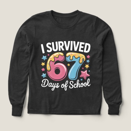 I Survived 67 Days of School Funny Meme Teacher  (Voorkant)