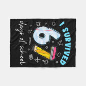 I Survived 67 Days Of School Funny Meme Teacher St Fleece Deken (Voorkant (Horizontaal))
