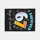 I Survived 67 Days Of School Funny Meme Teacher St Fleece Deken (Voorkant (Horizontaal))