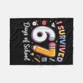 I Survived 67 Days Of School Funny Meme Teacher St Fleece Deken (Voorkant (Horizontaal))