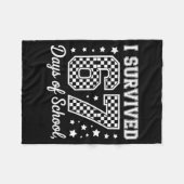 I Survived 67 Days Of School Funny Meme Teacher St Fleece Deken (Voorkant (Horizontaal))
