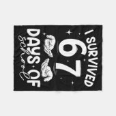 I Survived 67 Days Of School Funny Meme Teacher St Fleece Deken (Voorkant (Horizontaal))