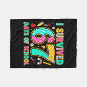I Survived 67 Days Of School Funny Meme Teacher St Fleece Deken (Voorkant (Horizontaal))