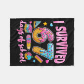 I Survived 67 Days Of School Funny Meme Teacher St Fleece Deken (Voorkant (Horizontaal))
