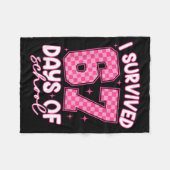 I Survived 67 Days Of School Funny Meme Teacher St Fleece Deken (Voorkant (Horizontaal))