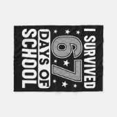 I Survived 67 Days Of School Funny Meme Teacher St Fleece Deken (Voorkant (Horizontaal))