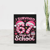 I Survived 67 Days Of School Funny Meme Teacher St Kaart (Voorkant)