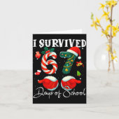 I Survived 67 Days Of School Funny Meme Teacher St Kaart (Gele Bloem)