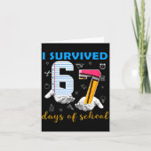 I Survived 67 Days Of School Funny Meme Teacher St Kaart (Voorkant)