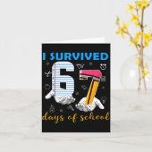 I Survived 67 Days Of School Funny Meme Teacher St Kaart (Gele Bloem)