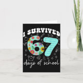 I Survived 67 Days Of School Funny Meme Teacher St Kaart (Voorkant)