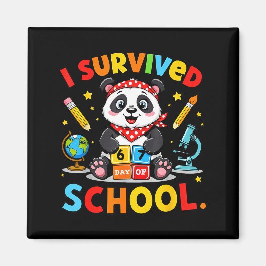 I Survived 67 Days Of School Funny Meme Teacher St Magneet (Voorkant)