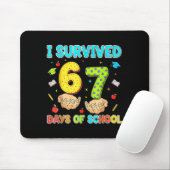 I Survived 67 Days Of School Funny Meme Teacher St Muismat (Met muis)