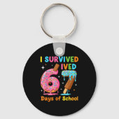 I Survived 67 Days Of School Funny Meme Teacher St Sleutelhanger (Voorkant)