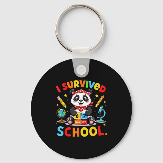 I Survived 67 Days Of School Funny Meme Teacher St Sleutelhanger (Voorkant)