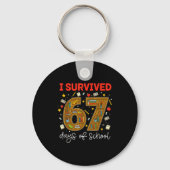 I Survived 67 Days Of School Funny Meme Teacher St Sleutelhanger (Voorkant)