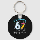 I Survived 67 Days Of School Funny Meme Teacher St Sleutelhanger (Voorkant)