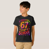 I Survived 67 Days Of School Funny Meme Teacher St T-shirt (Voorkant volledig)