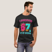 I Survived 67 Days Of School Funny Meme Teacher St T-shirt (Voorkant volledig)