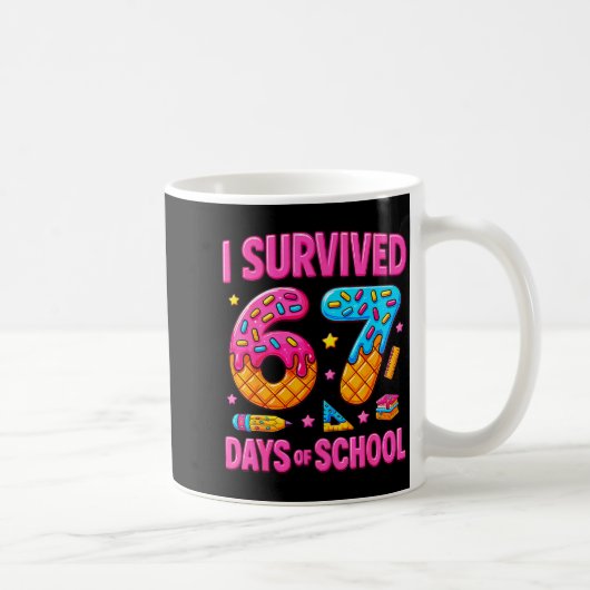 I Survived 67 Days Of School Funny Meme Teachers S Koffiemok (Rechts)