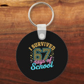 I Survived 67 Days Of School Funny Six Seven 6 7 M Sleutelhanger (Voorkant)