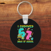 I Survived 67 Days Of School Funny Six Seven 6 7 M Sleutelhanger (Voorkant)