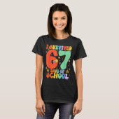 I Survived 67 Days Of School Funny Six Seven 6 7 M T-shirt (Voorkant volledig)