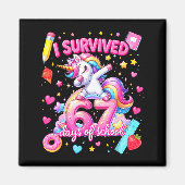 I Survived 67 Days Of School Funny Six Seven Teach Magneet (Voorkant)