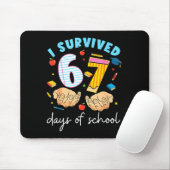 I Survived 67 Days Of School Funny Student Style  Muismat (Met muis)