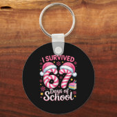 I Survived 67 Days Of School Funny Student Winter  Sleutelhanger (Voorkant)
