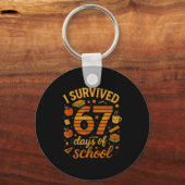 I Survived 67 Days Of School _ Funny Teacher &amp; Sleutelhanger (Voorkant)