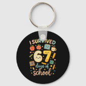 I Survived 67 Days Of School _ Funny Teacher &amp; Sleutelhanger (Voorkant)