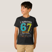 I Survived 67 Days Of School _ Funny Teacher &amp; T-shirt (Voorkant volledig)