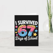 I Survived 67 Days Of School Funny Teacher Back To Kaart (Voorkant)