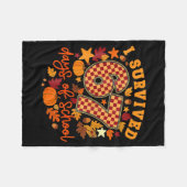 I Survived 67 Days Of School Funny Teacher Thanksg Fleece Deken (Voorkant (Horizontaal))