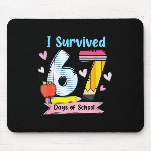 I Survived 67 Days Of School, Funny Teachers Stude Muismat (Voorkant)