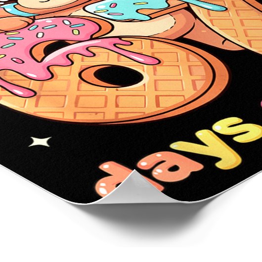 I Survived 67 Days Of School Funny Teddy Bear Six Poster (Hoek)