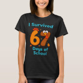 I Survived 67 Days Of School Funny Turkey Thanksgi T-shirt (Voorkant)