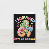 I Survived 67 Days Of School Ice Cream Drip Dino R Kaart (Voorkant)