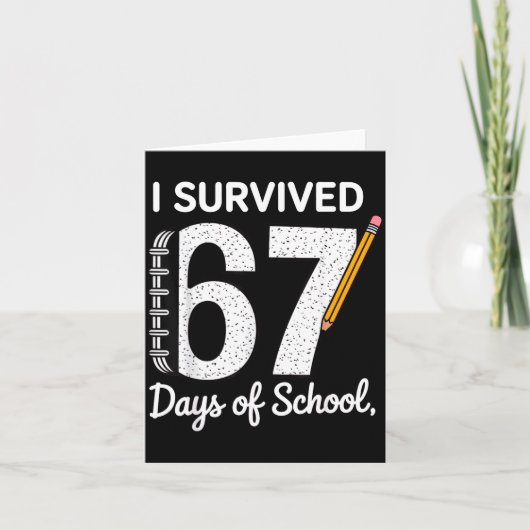 I Survived 67 Days Of School  Kaart (Voorkant)