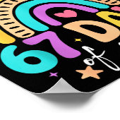 I Survived 67 Days Of School Kids Kitten Cat Cool  Poster (Hoek)