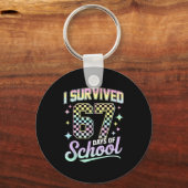 I Survived 67 Days Of School Meme Funny Student Te Sleutelhanger (Voorkant)