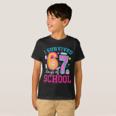 I Survived 67 Days Of School Meme Six Seven Teache T-shirt (Voorkant volledig)