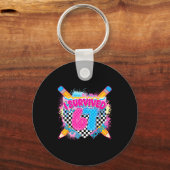 I Survived 67 Days Of School Pencil Drip Six Seven Sleutelhanger (Voorkant)