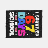 I Survived 67 Days Of School Shirts Meme Six Seven Fleece Deken (Voorkant (Horizontaal))