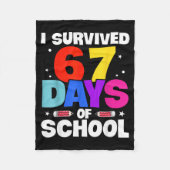 I Survived 67 Days Of School Shirts Meme Six Seven Fleece Deken (Voorkant)