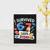 I Survived 67 Days Of School Six Seven 6 7  Kaart (Gele Bloem)